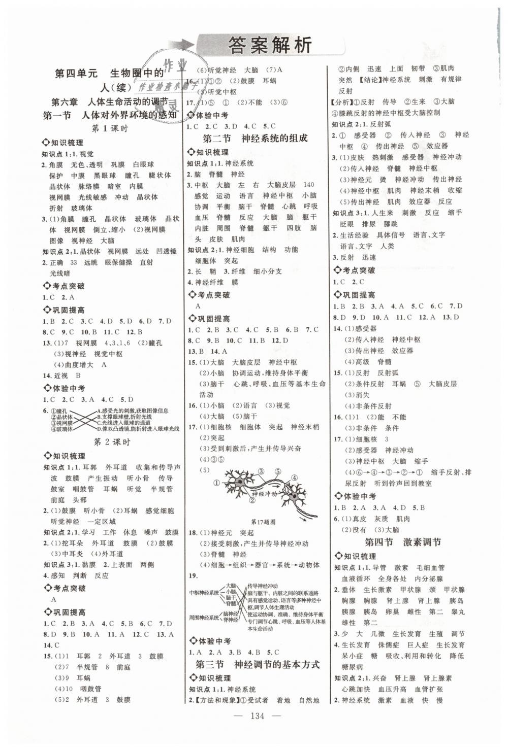 2019年细解巧练七年级生物下册鲁科版 第1页