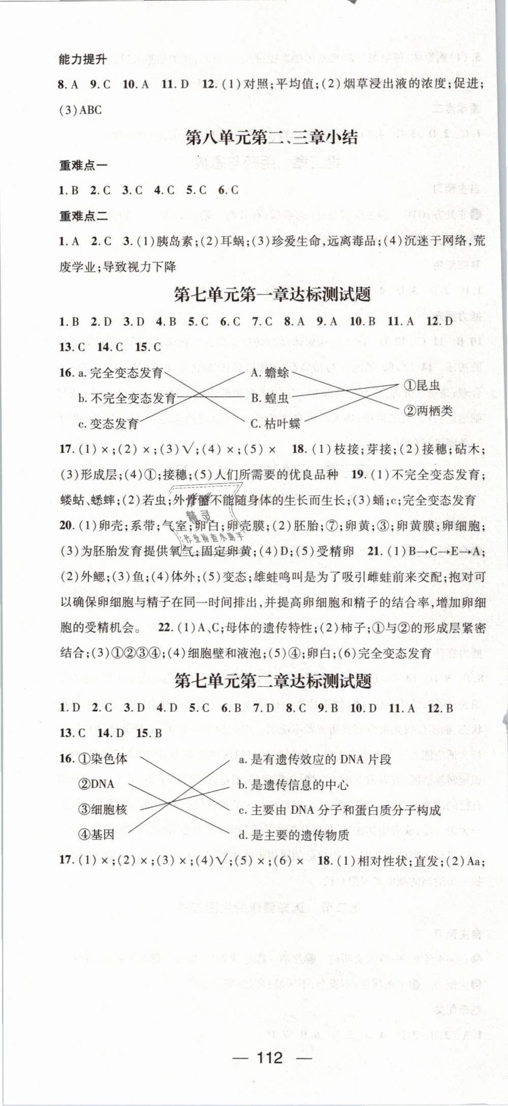 2019年名師測(cè)控八年級(jí)生物下冊(cè)人教版 第10頁