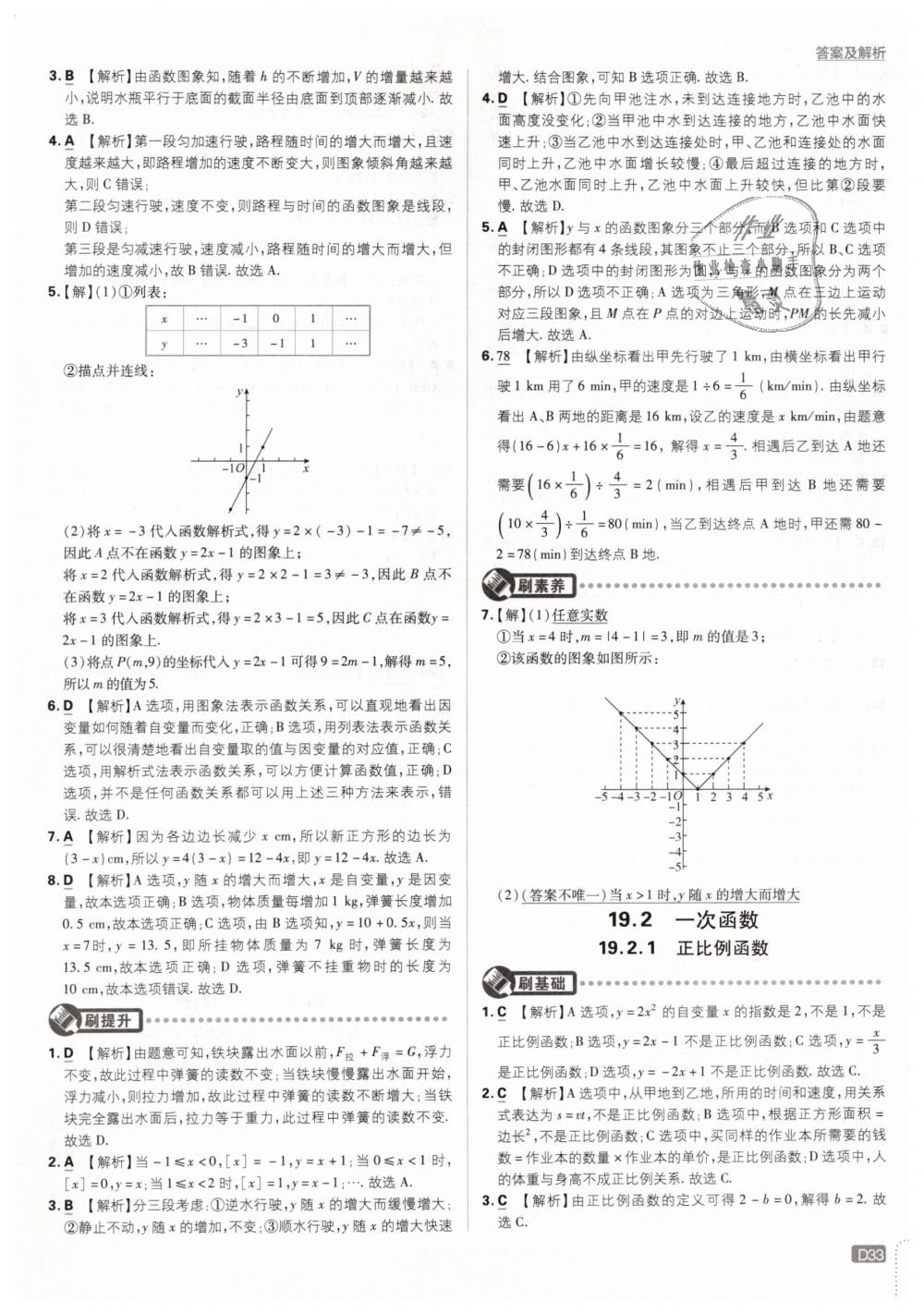 2019年初中必刷題八年級(jí)數(shù)學(xué)下冊人教版 第33頁