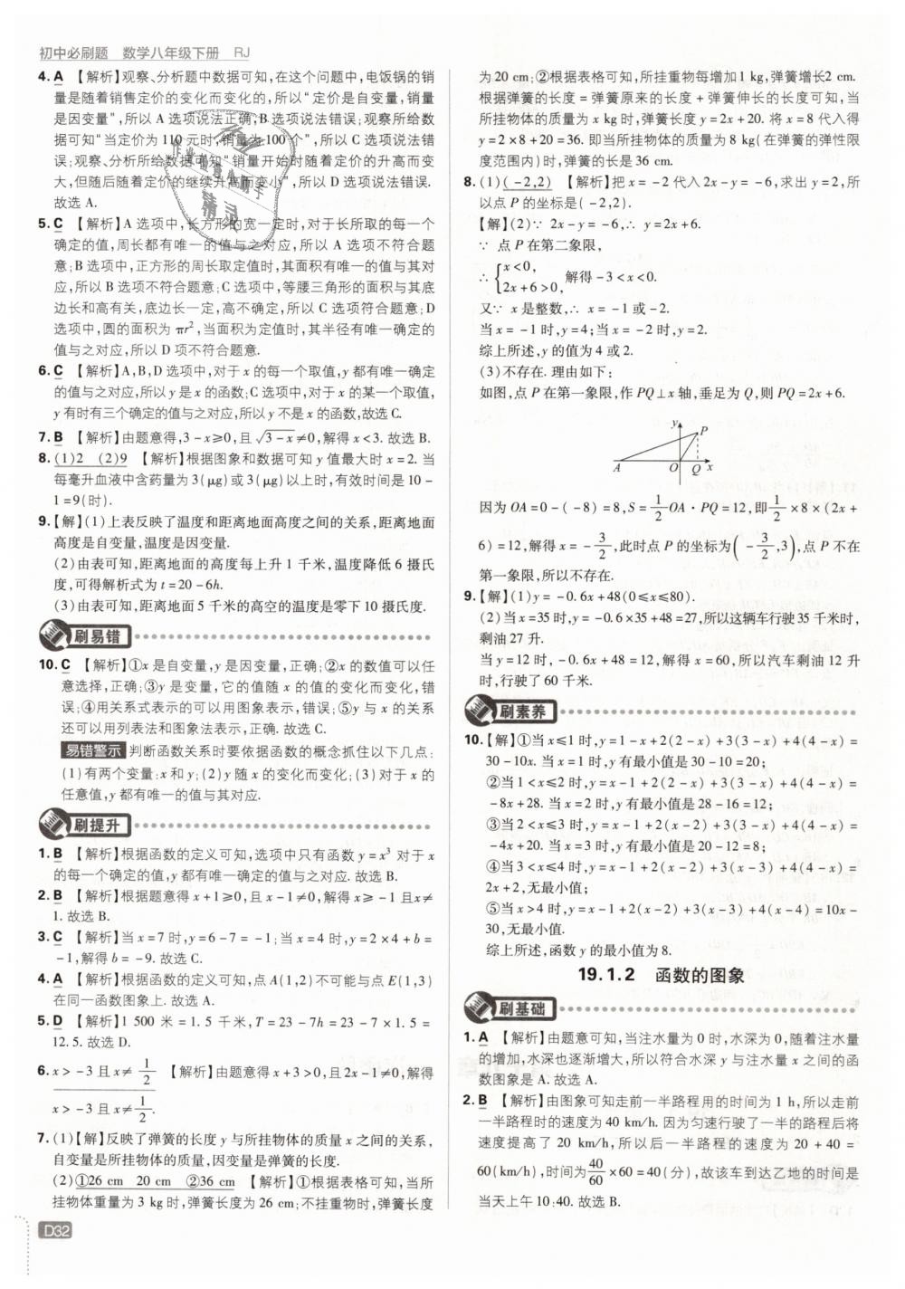 2019年初中必刷题八年级数学下册人教版 第32页