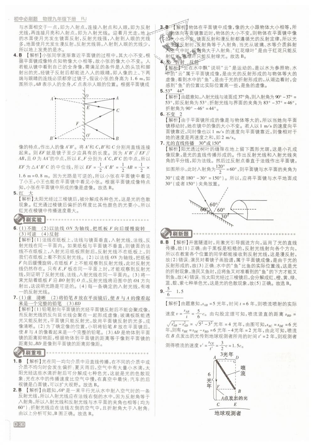 2019年初中必刷題九年級(jí)物理下冊(cè)人教版 第30頁(yè)