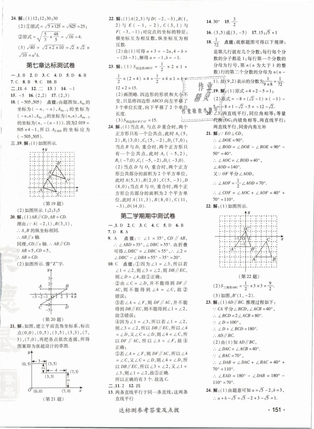 2019年點撥訓(xùn)練七年級數(shù)學(xué)下冊人教版 第2頁