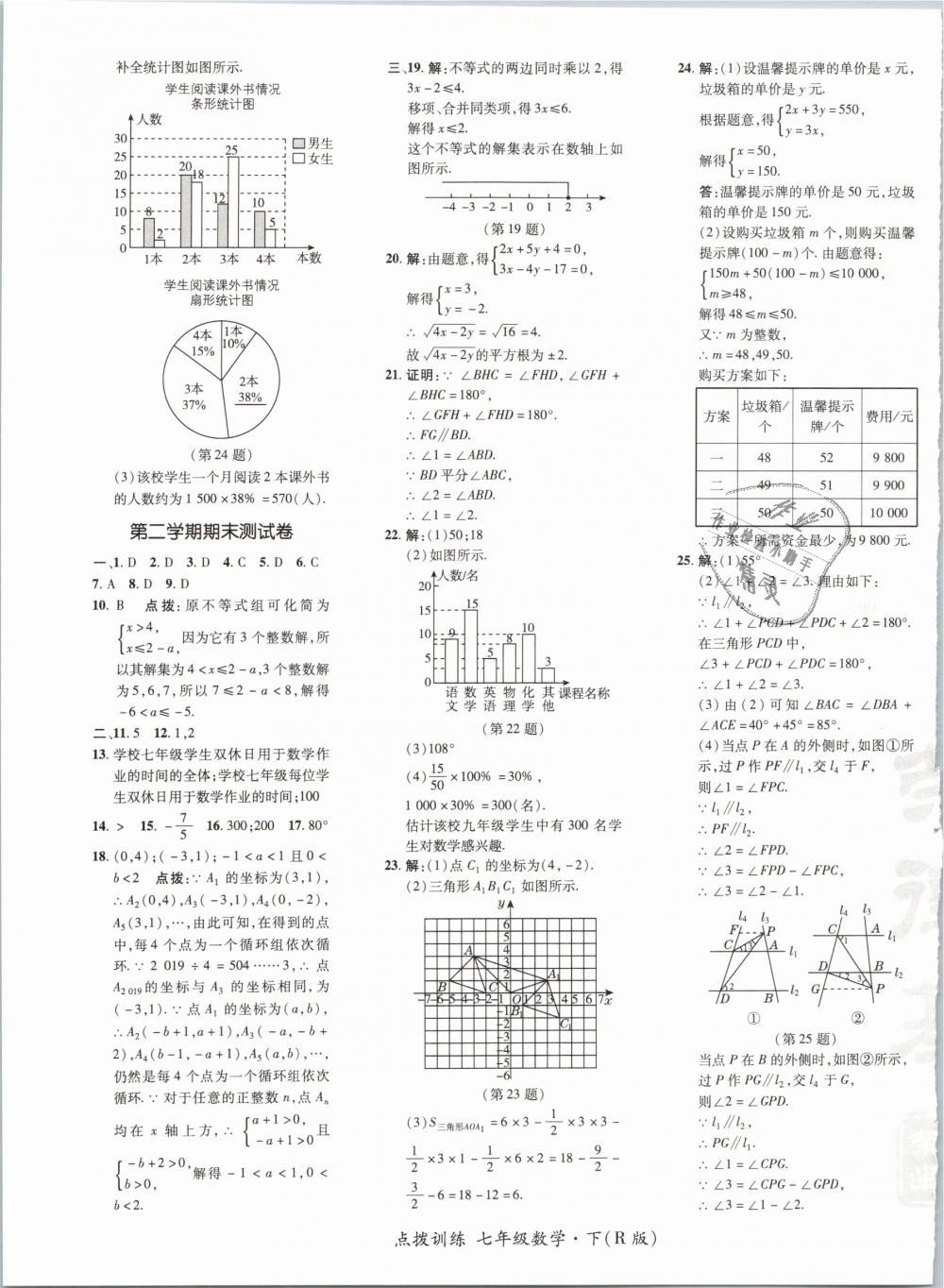 2019年點撥訓(xùn)練七年級數(shù)學(xué)下冊人教版 第5頁