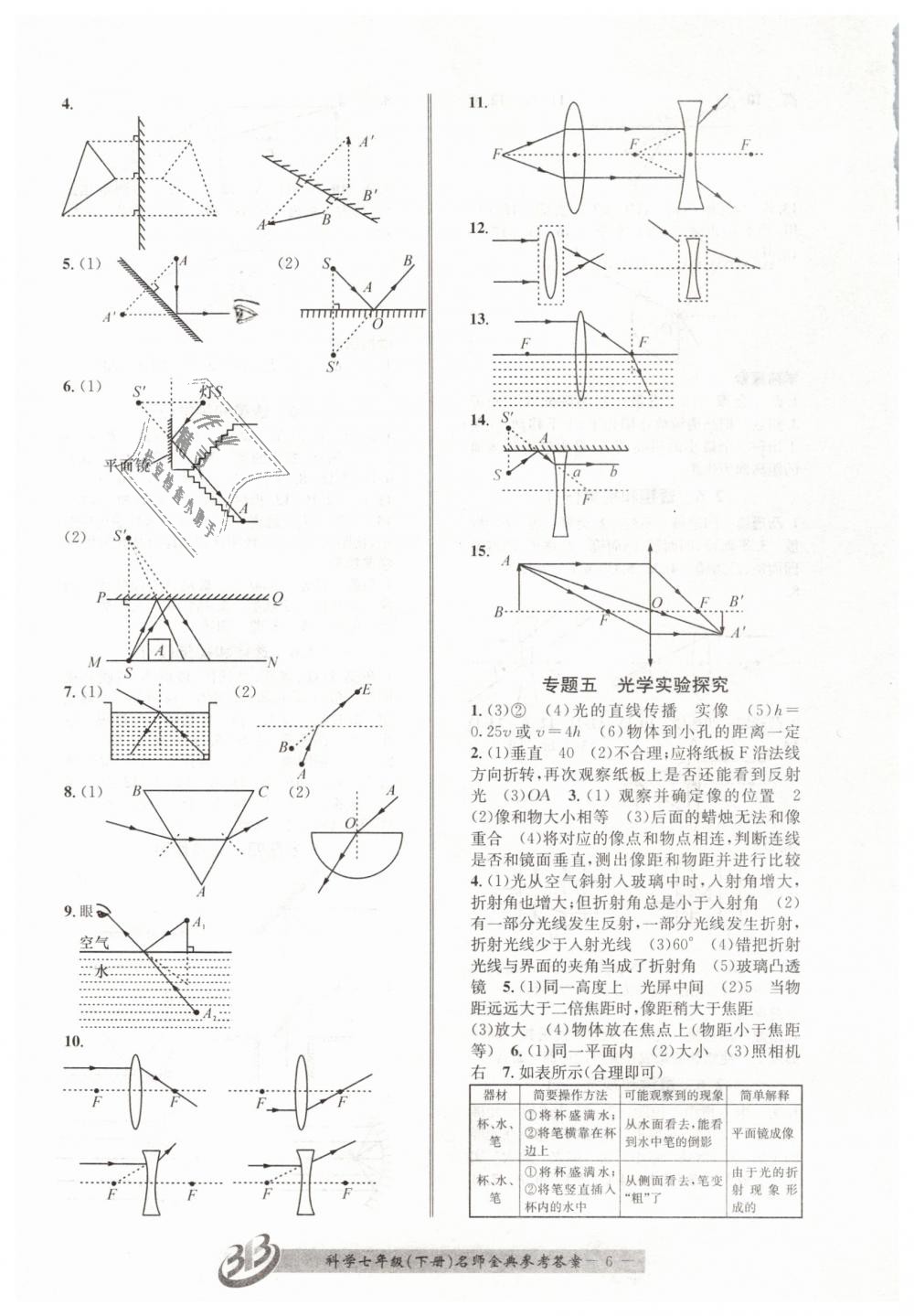 2019年名師金典BFB初中課時(shí)優(yōu)化七年級(jí)科學(xué)下冊(cè)浙教版 第6頁(yè)