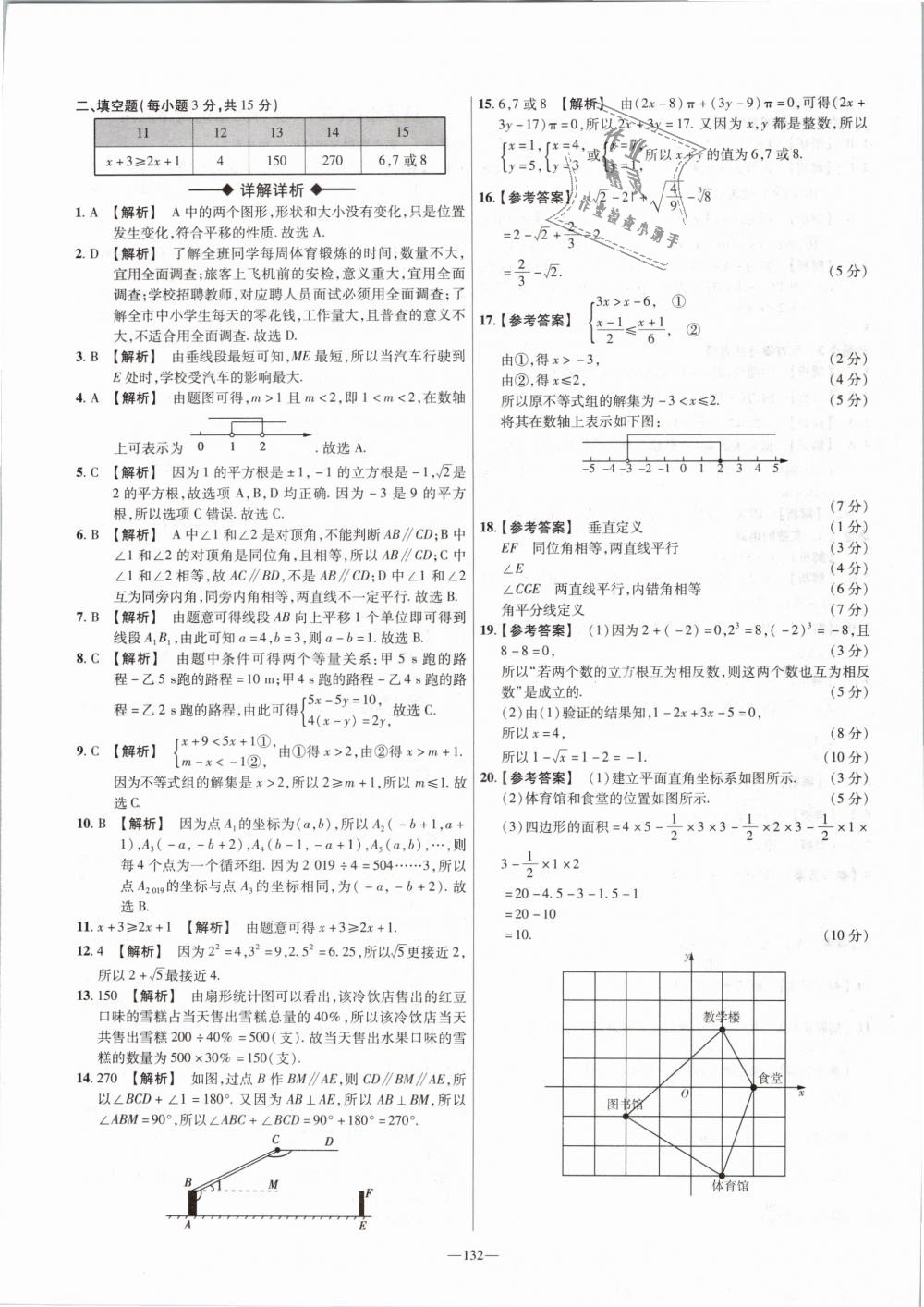 2019年金考卷活頁題選七年級數(shù)學(xué)下冊人教版 第24頁