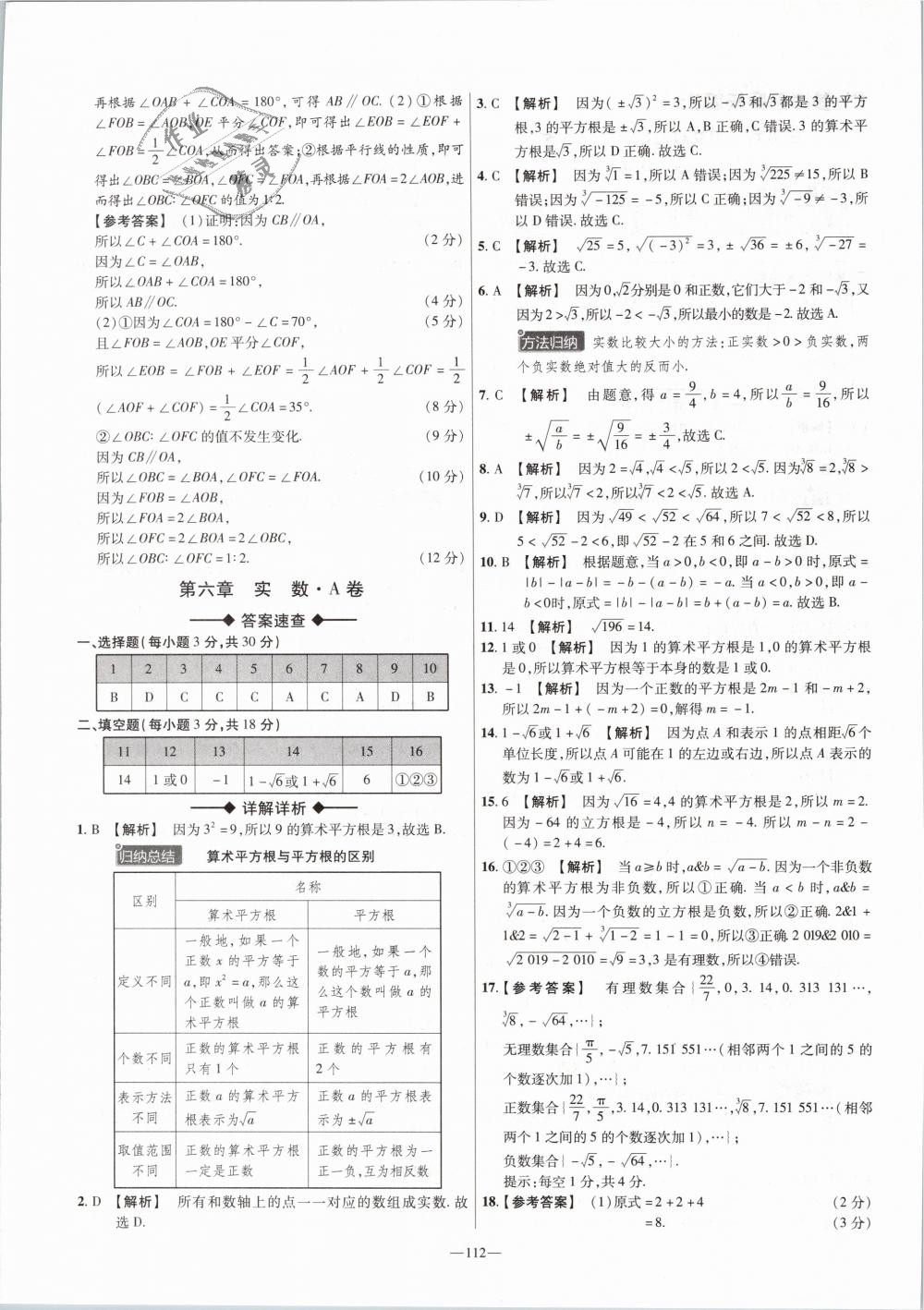 2019年金考卷活頁(yè)題選七年級(jí)數(shù)學(xué)下冊(cè)人教版 第4頁(yè)