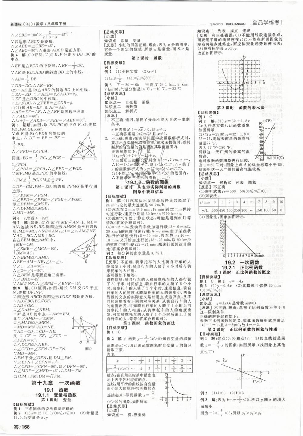 2019年全品学练考八年级数学下册人教版 第4页