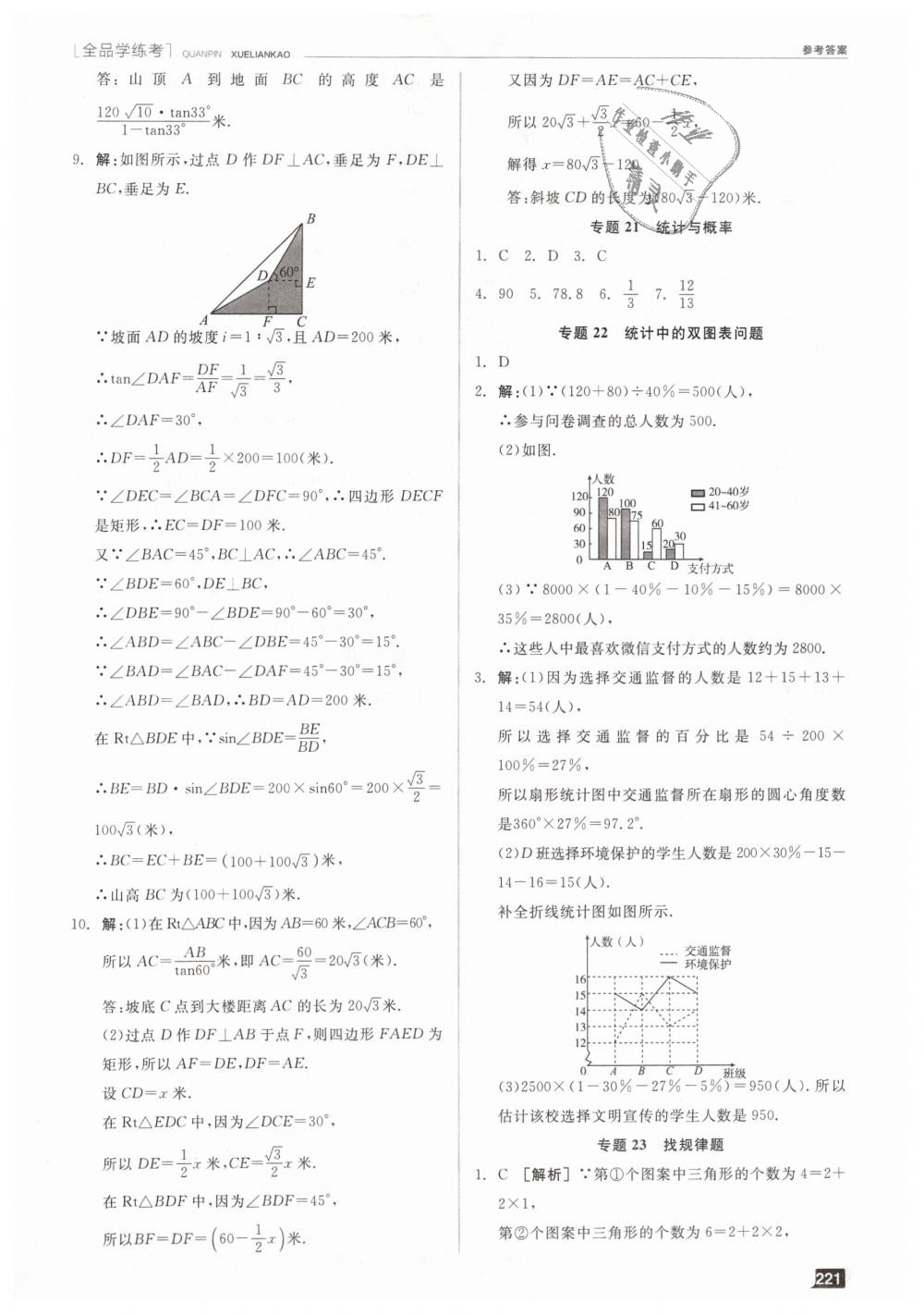 2019年全品学练考九年级数学下册华师大版 第25页