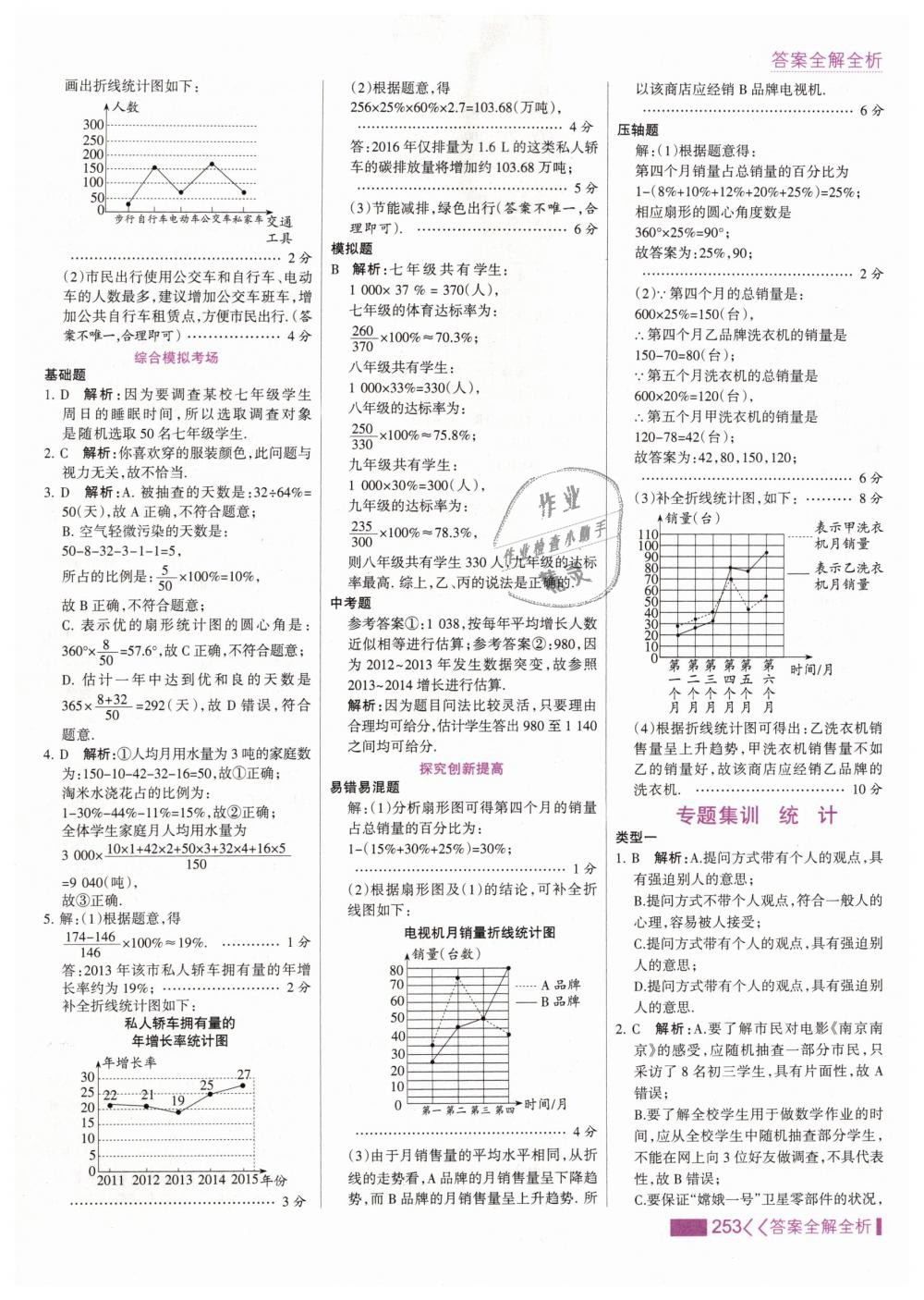 2019年考點集訓(xùn)與滿分備考七年級數(shù)學(xué)下冊人教版 第61頁