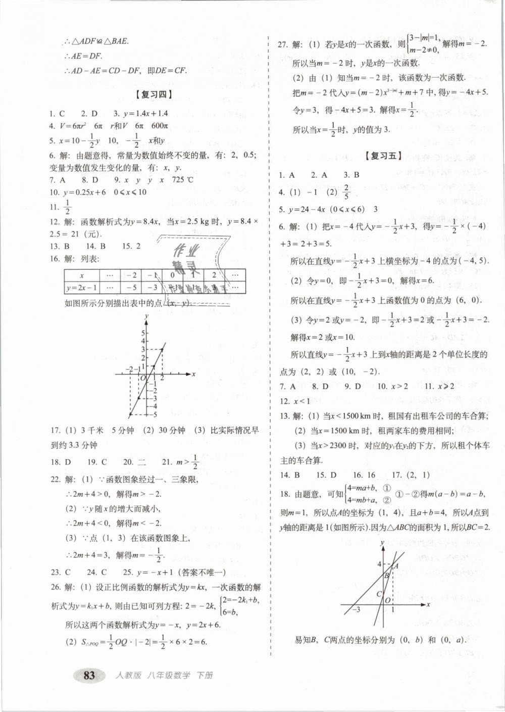 2019年聚能闖關(guān)期末復(fù)習(xí)沖刺卷八年級(jí)數(shù)學(xué)下冊(cè)人教版 第3頁(yè)