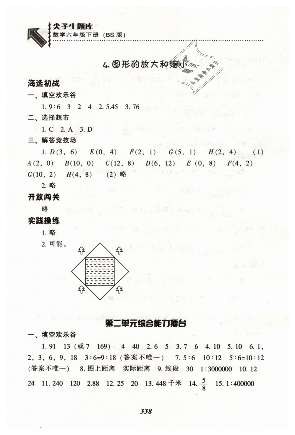 2019年尖子生題庫(kù)六年級(jí)數(shù)學(xué)下冊(cè)北師大版 第15頁(yè)