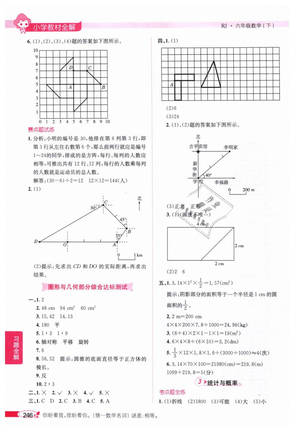 2019年小學(xué)教材全解六年級(jí)數(shù)學(xué)下冊人教版 第16頁