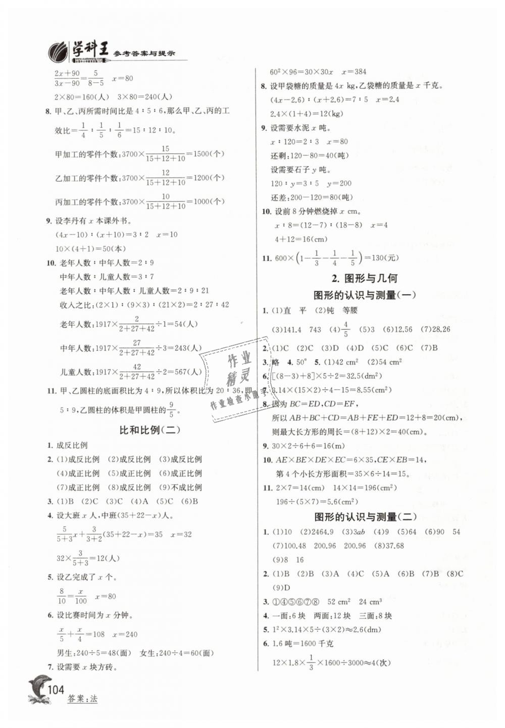 2019年实验班提优训练六年级数学下册人教版 第10页