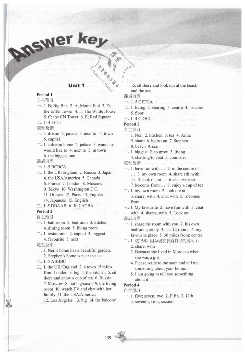 2019年同步練習(xí)七年級英語下冊譯林版江蘇鳳凰科學(xué)技術(shù)出版社 第1頁