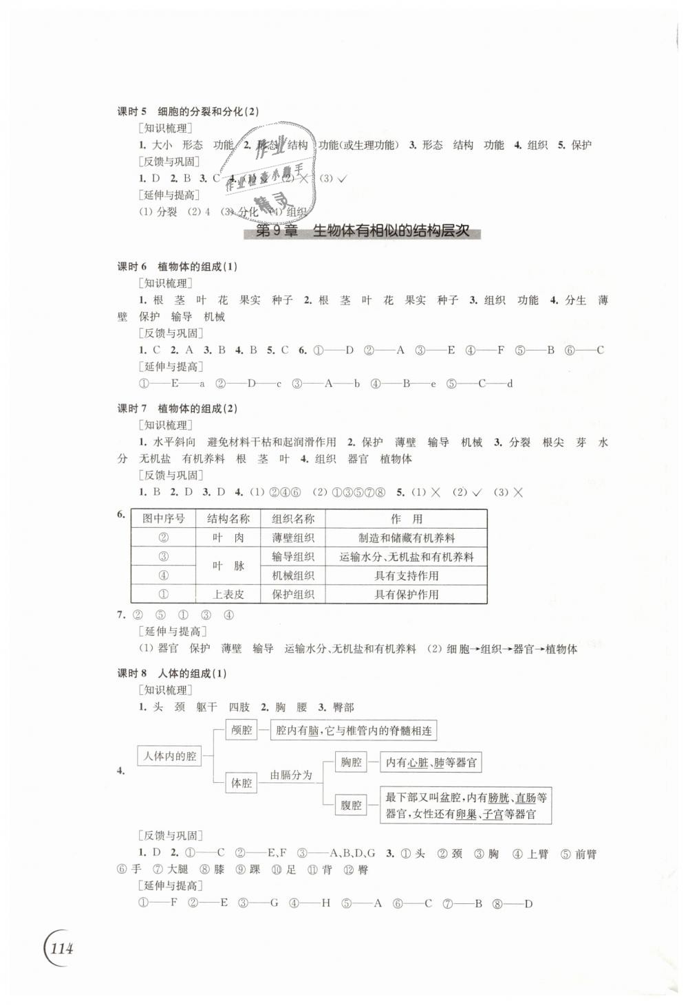 2019年同步練習七年級生物學下冊蘇科版江蘇鳳凰科學技術出版社 第2頁