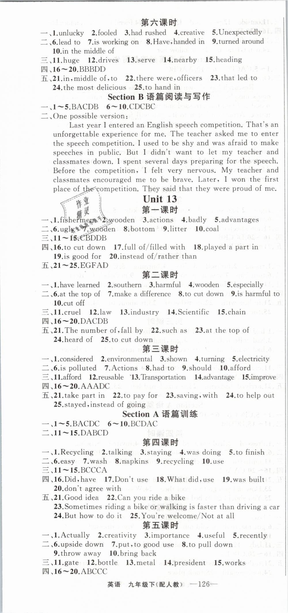 2019年四清導(dǎo)航九年級英語下冊人教版 第4頁