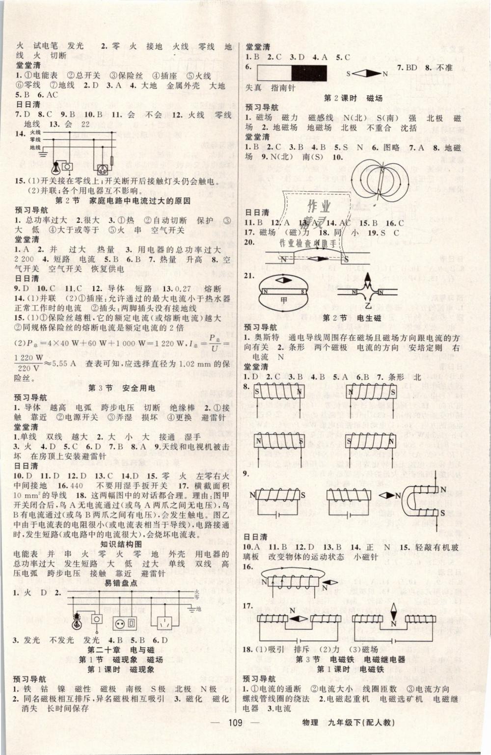 2019年四清导航九年级物理下册人教版 第2页