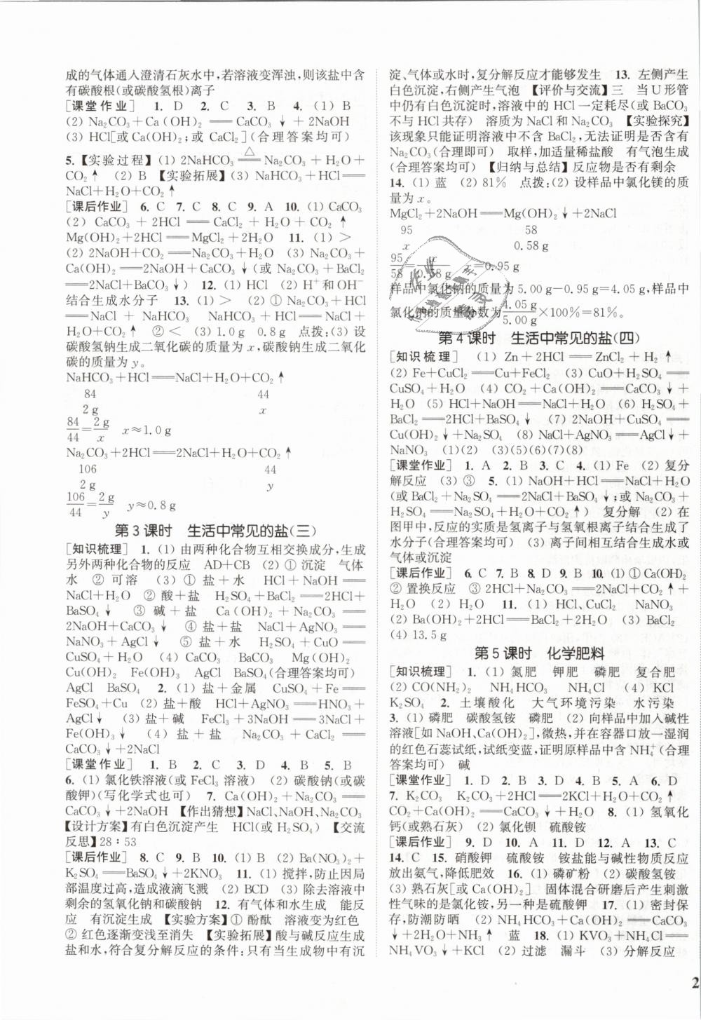 2019年通城學(xué)典課時作業(yè)本九年級化學(xué)下冊人教版 第7頁