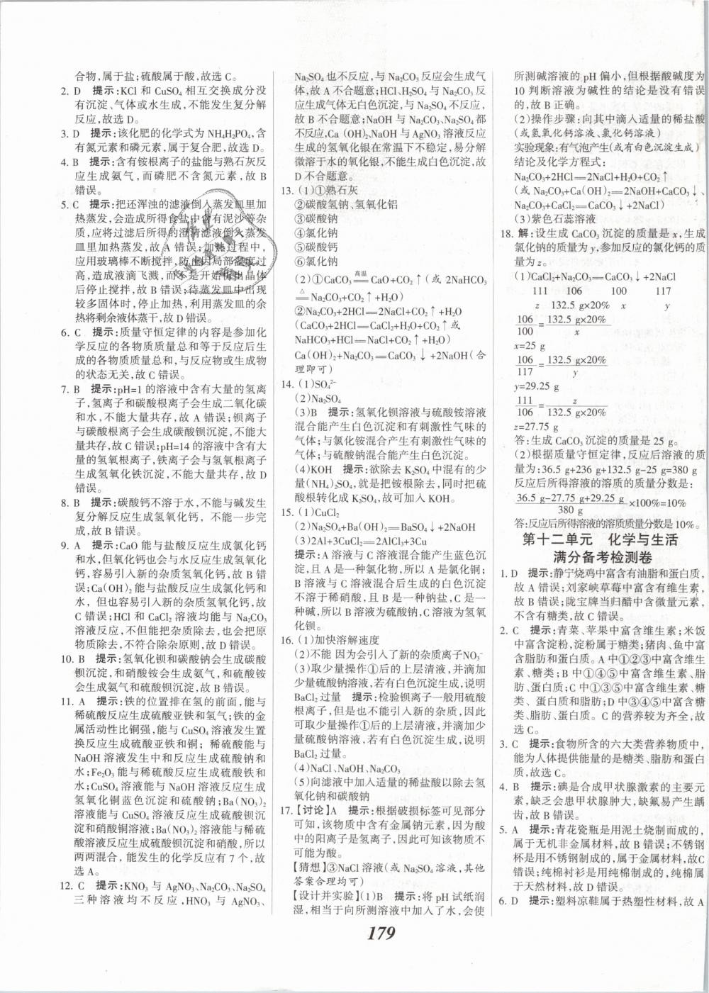 2019年全优课堂考点集训与满分备考九年级化学全一册下人教版 第35页