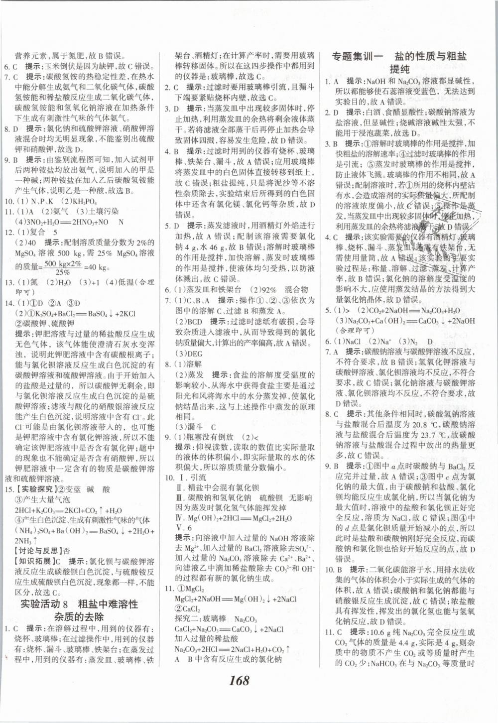 2019年全优课堂考点集训与满分备考九年级化学全一册下人教版 第24页