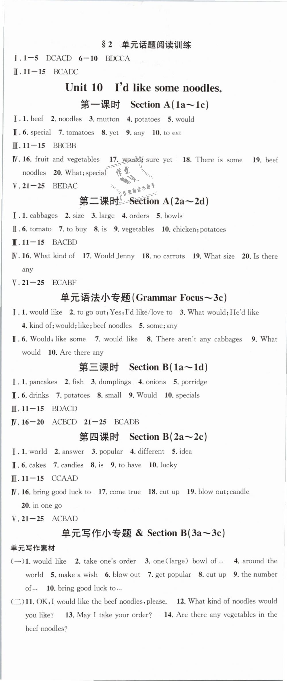 2019年名校課堂七年級(jí)英語下冊(cè)人教版 第14頁