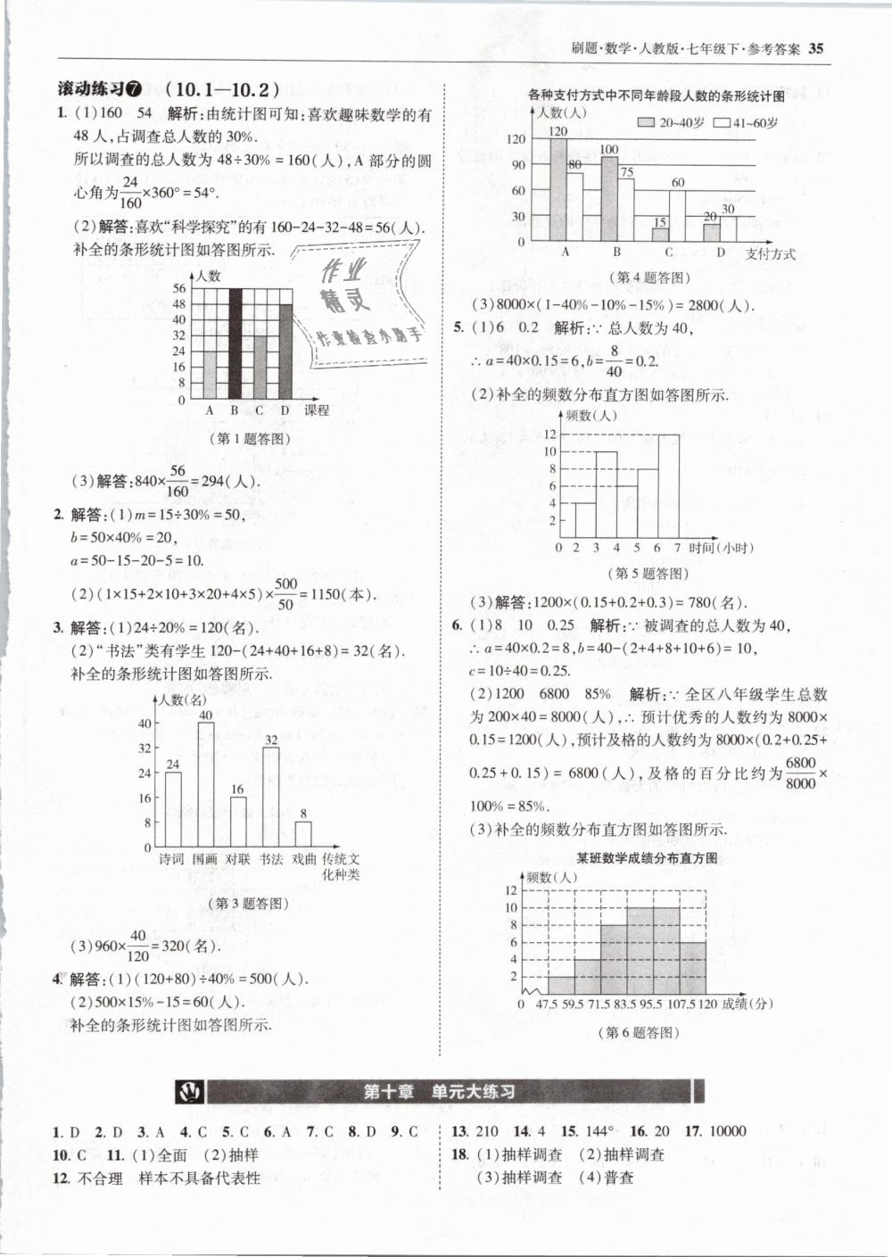 2019年北大綠卡刷題七年級(jí)數(shù)學(xué)下冊(cè)人教版 第35頁(yè)