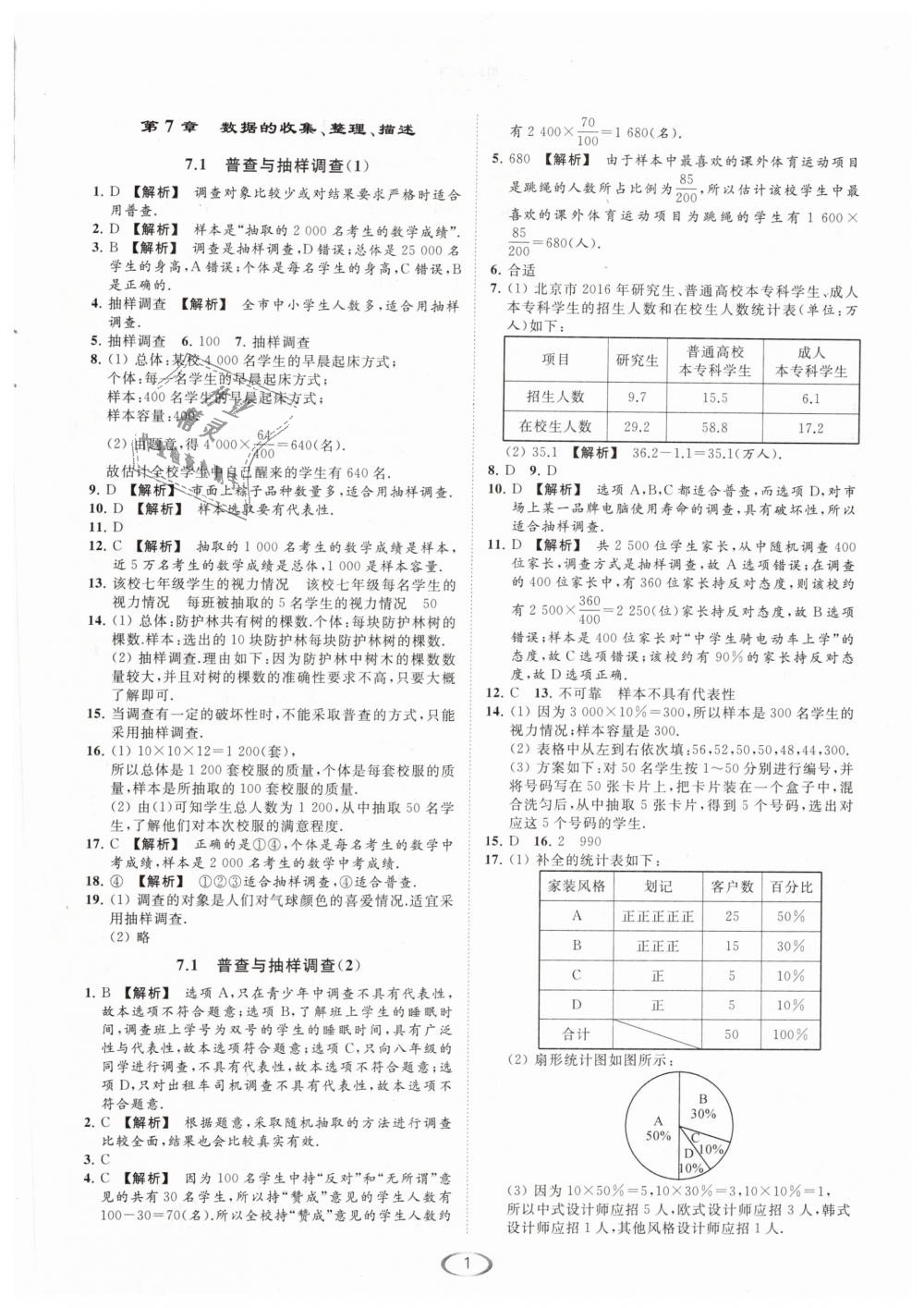 2019年亮点给力提优课时作业本八年级数学下册江苏版 第1页