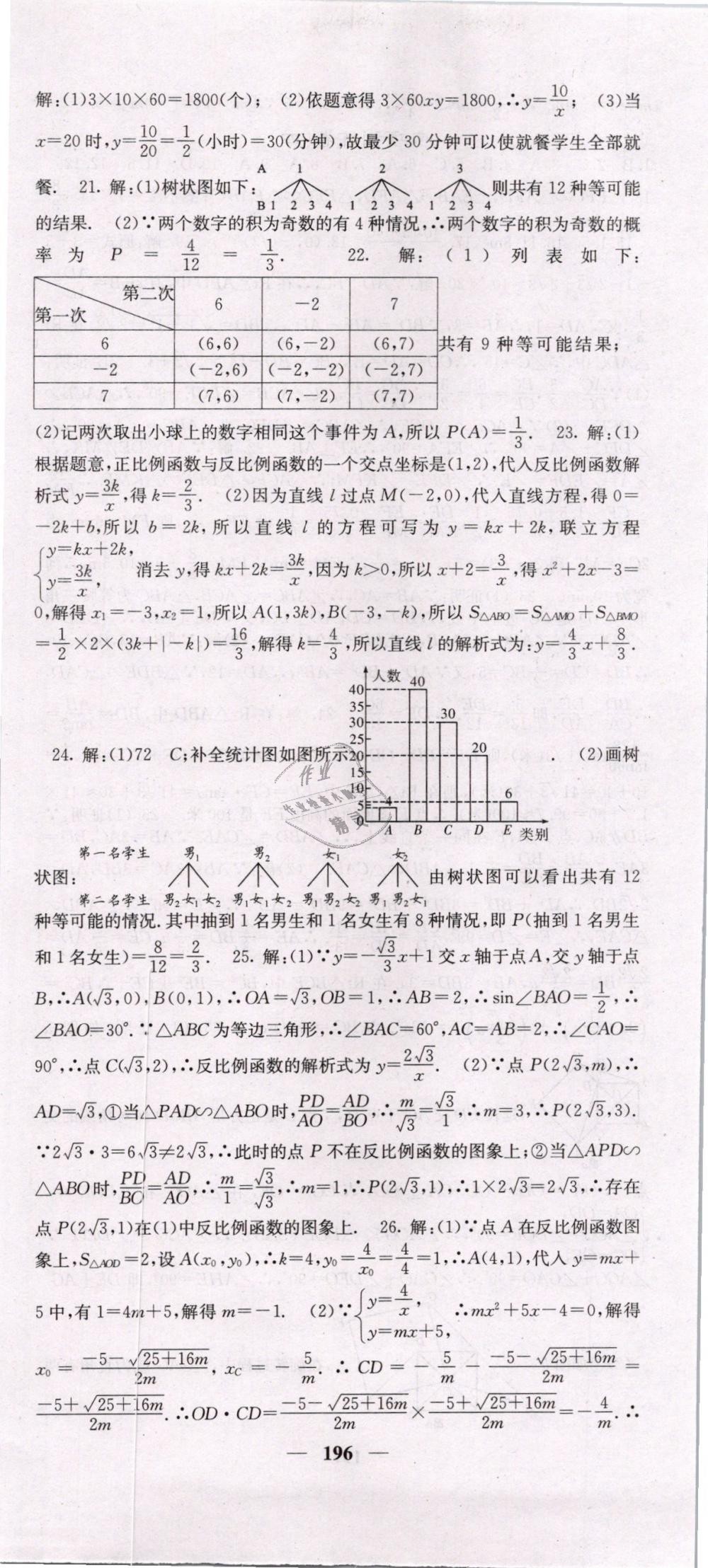 2019年課堂點睛九年級數(shù)學(xué)下冊人教版 第39頁