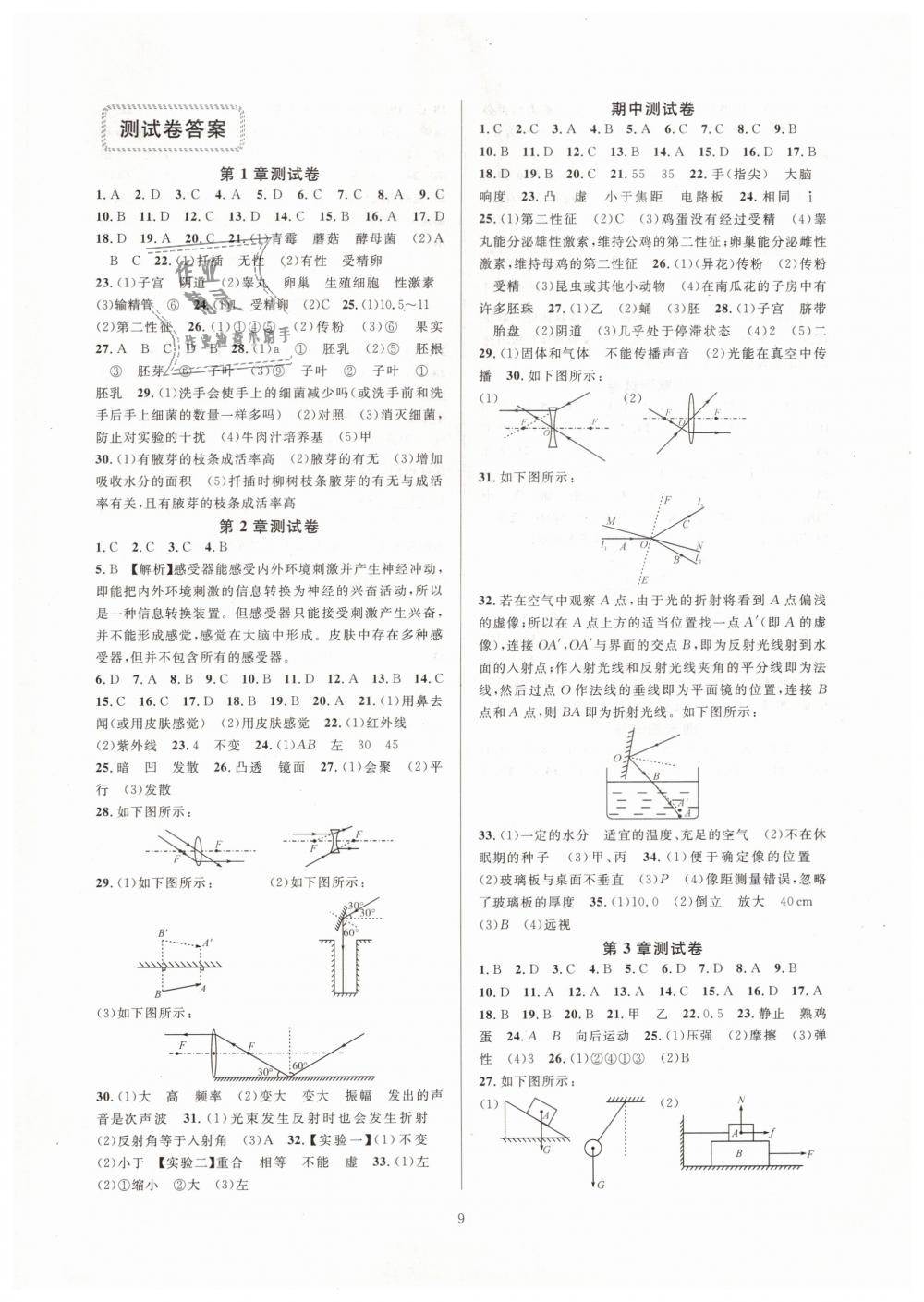 2019年全優(yōu)新同步七年級(jí)科學(xué)下冊(cè)浙教版 第9頁