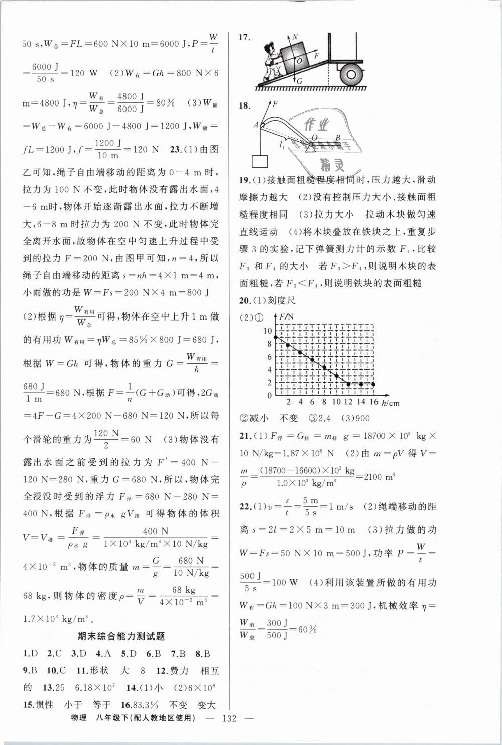 2019年原創(chuàng)新課堂八年級(jí)物理下冊(cè)人教版 第16頁(yè)