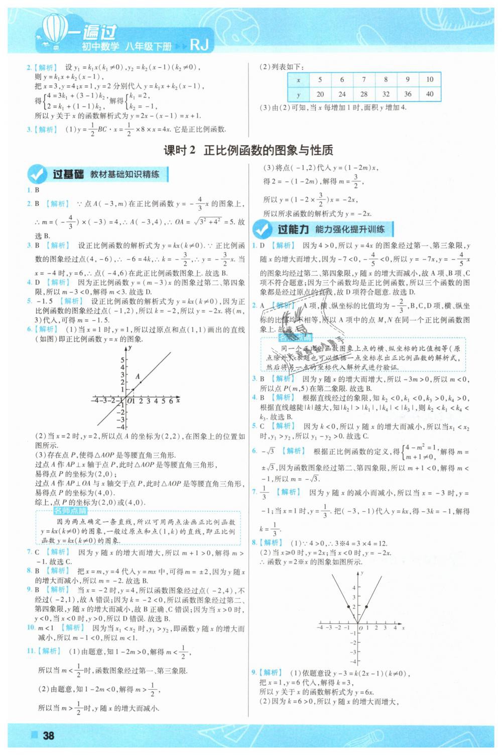 2019年一遍过初中数学八年级下册人教版 第38页