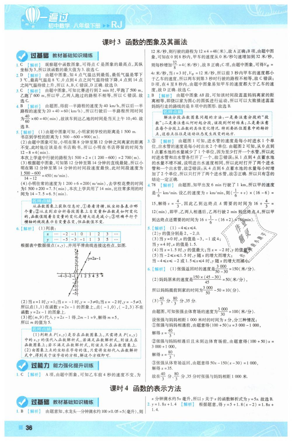 2019年一遍过初中数学八年级下册人教版 第36页