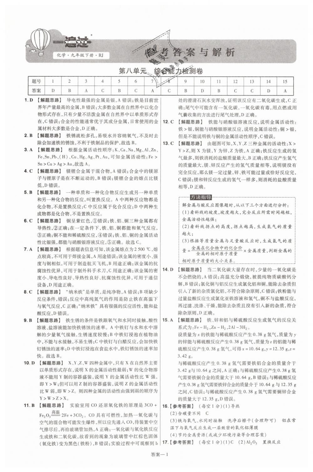 2019年一遍過(guò)初中化學(xué)九年級(jí)下冊(cè)人教版 第41頁(yè)