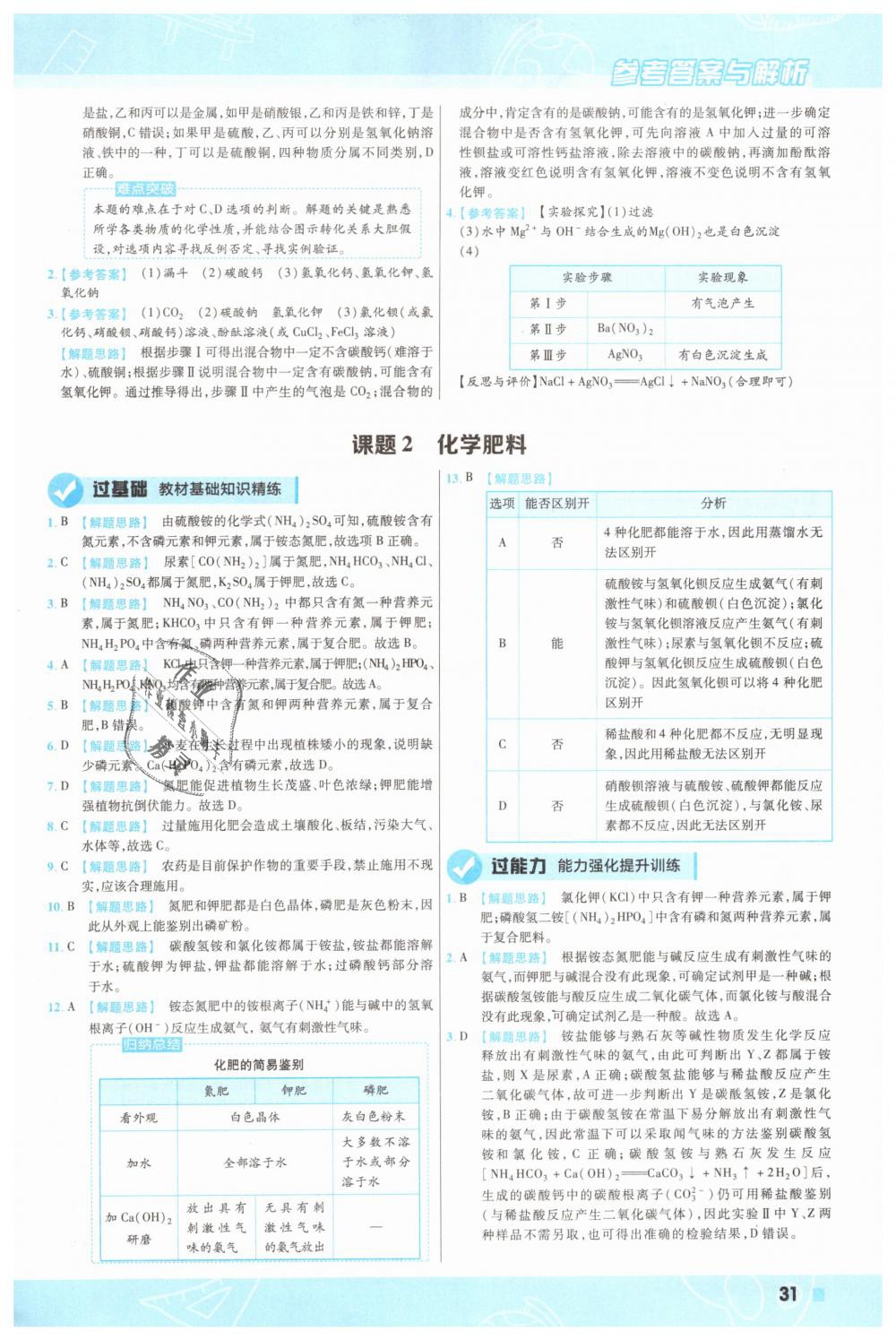 2019年一遍過初中化學(xué)九年級(jí)下冊(cè)人教版 第31頁