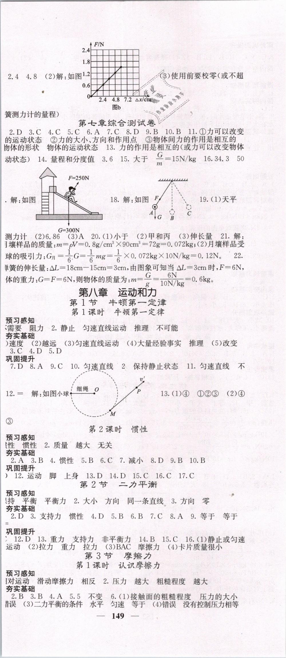 2019年名校课堂内外八年级物理下册人教版 第2页