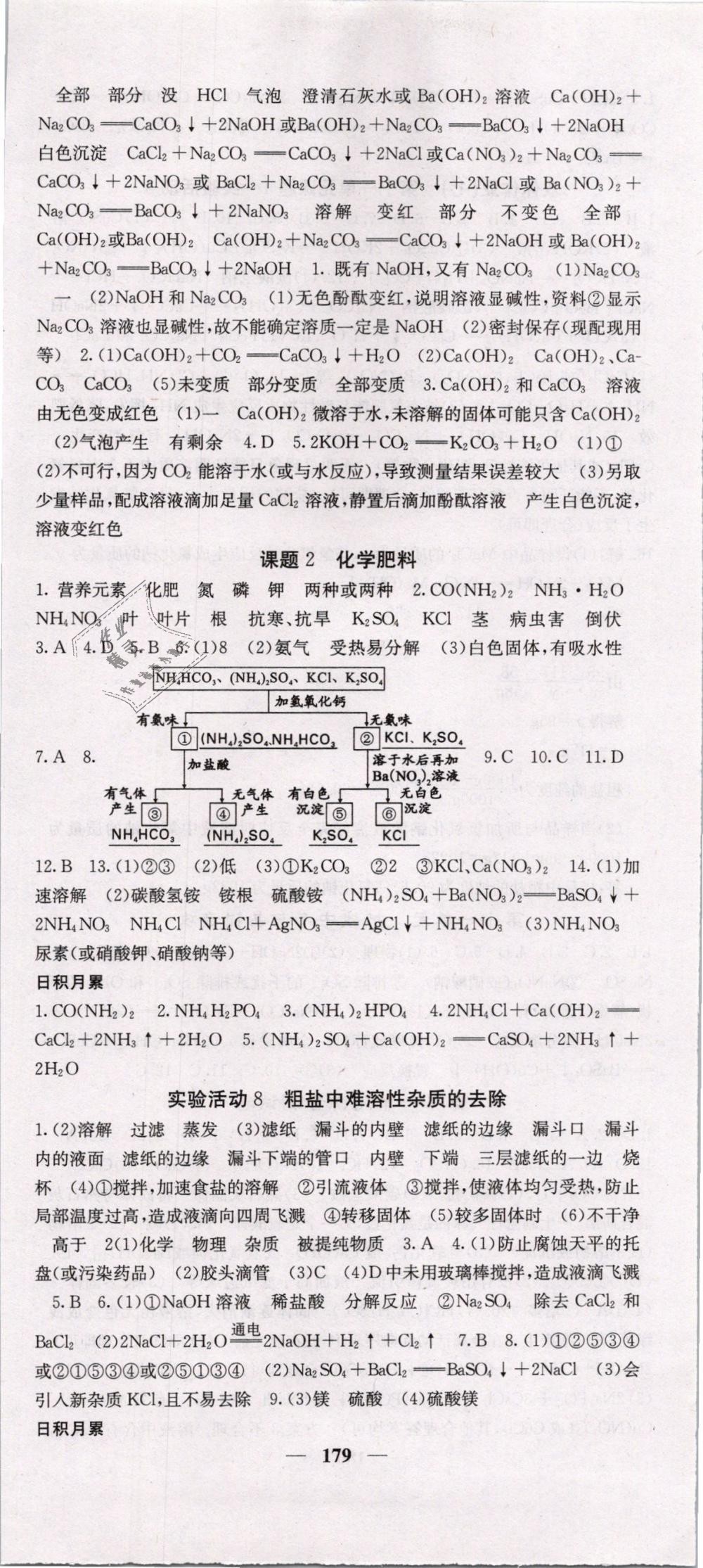 2019年名校课堂内外九年级化学下册人教版 第15页