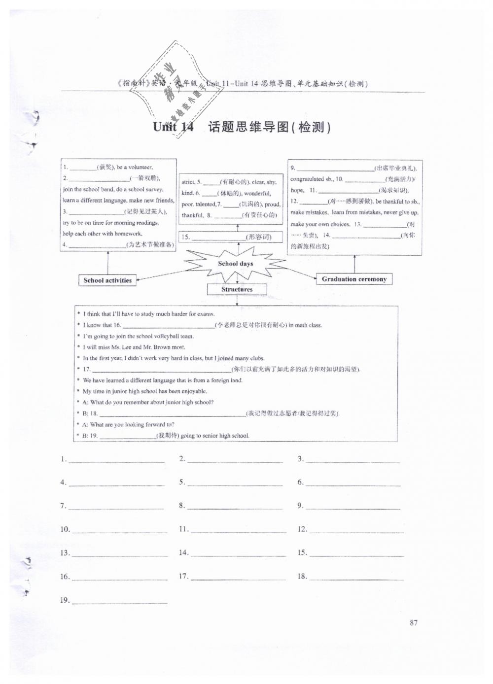 2019年指南針高分必備九年級英語下冊人教版專版 第87頁