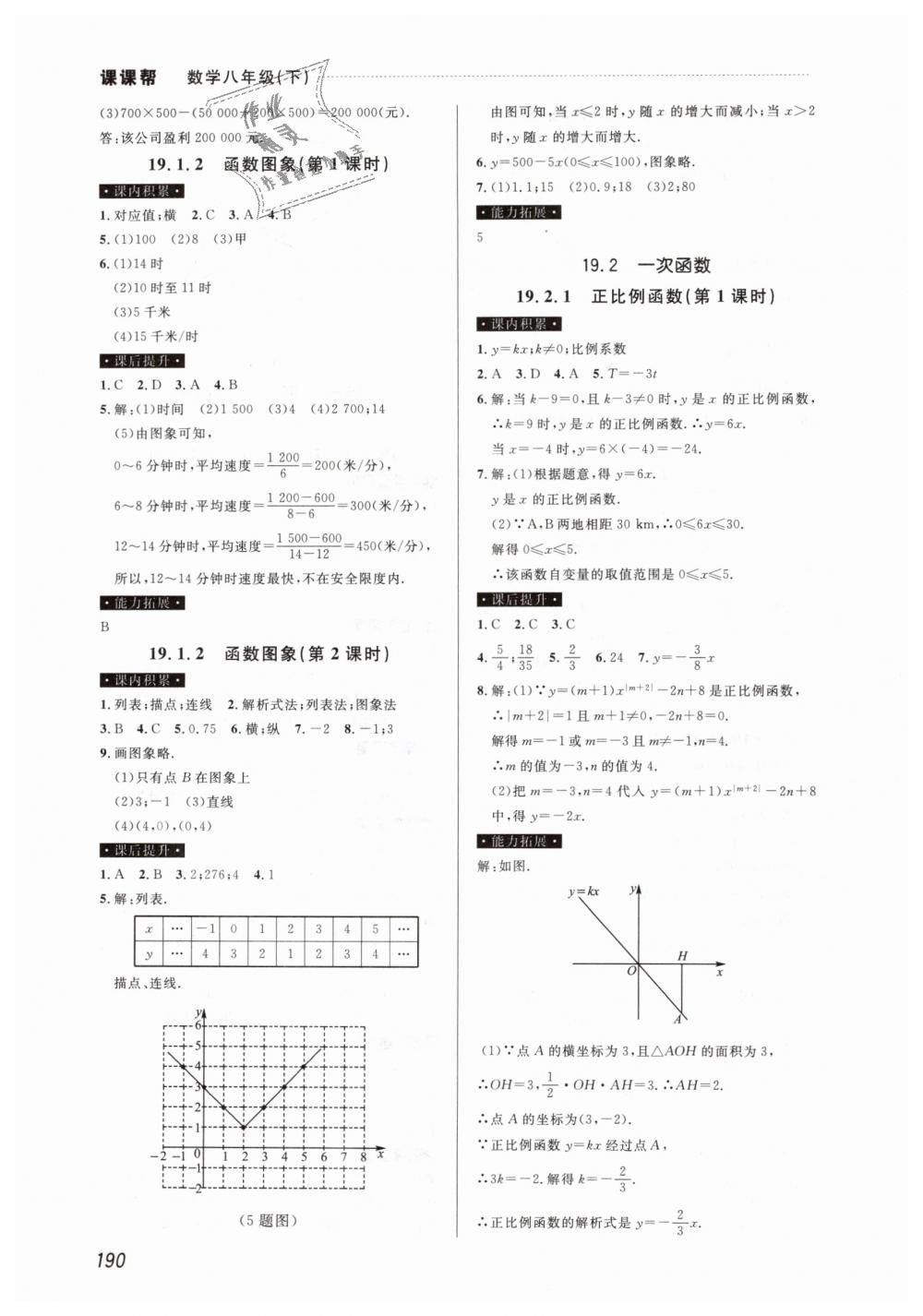 2019年课课帮八年级数学下册人教版 第20页