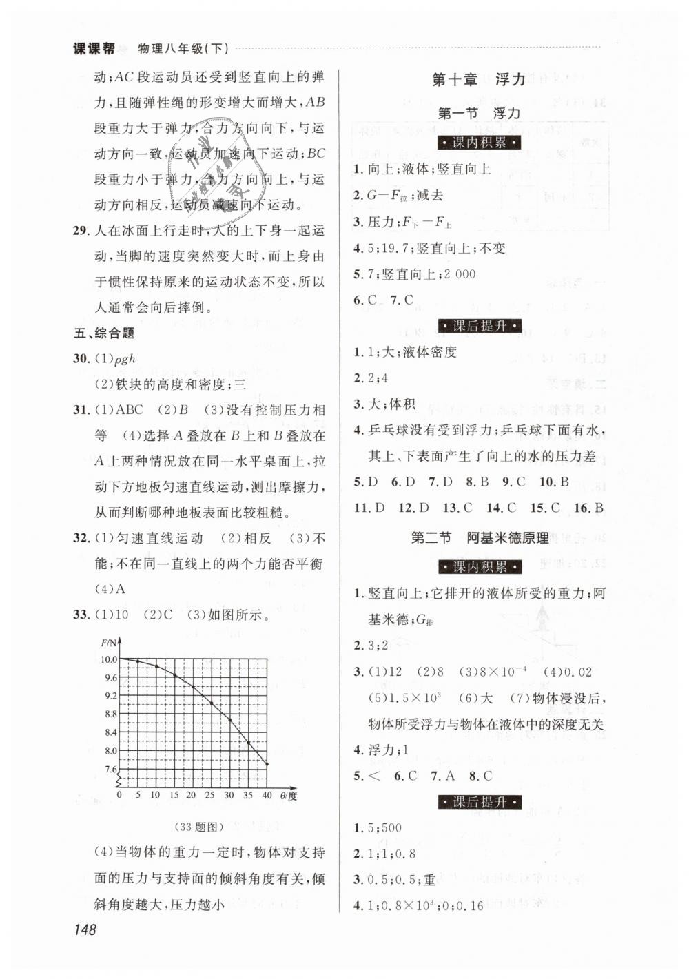 2019年課課幫八年級物理下冊人教版 第10頁