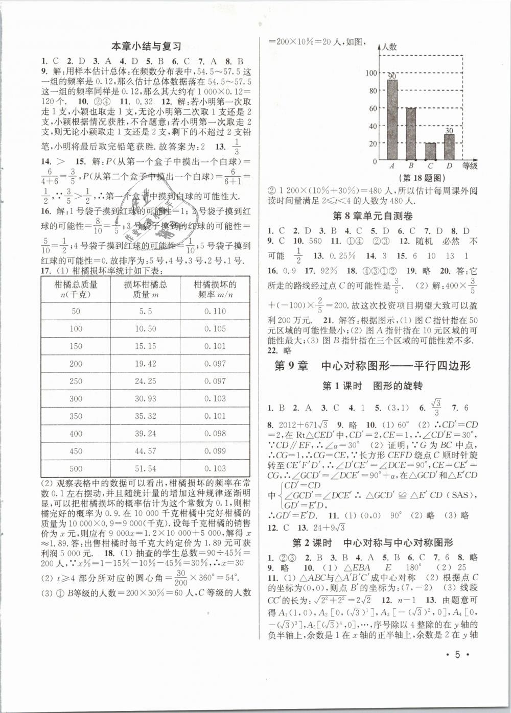 2019年百分百训练八年级数学下册江苏版 第5页