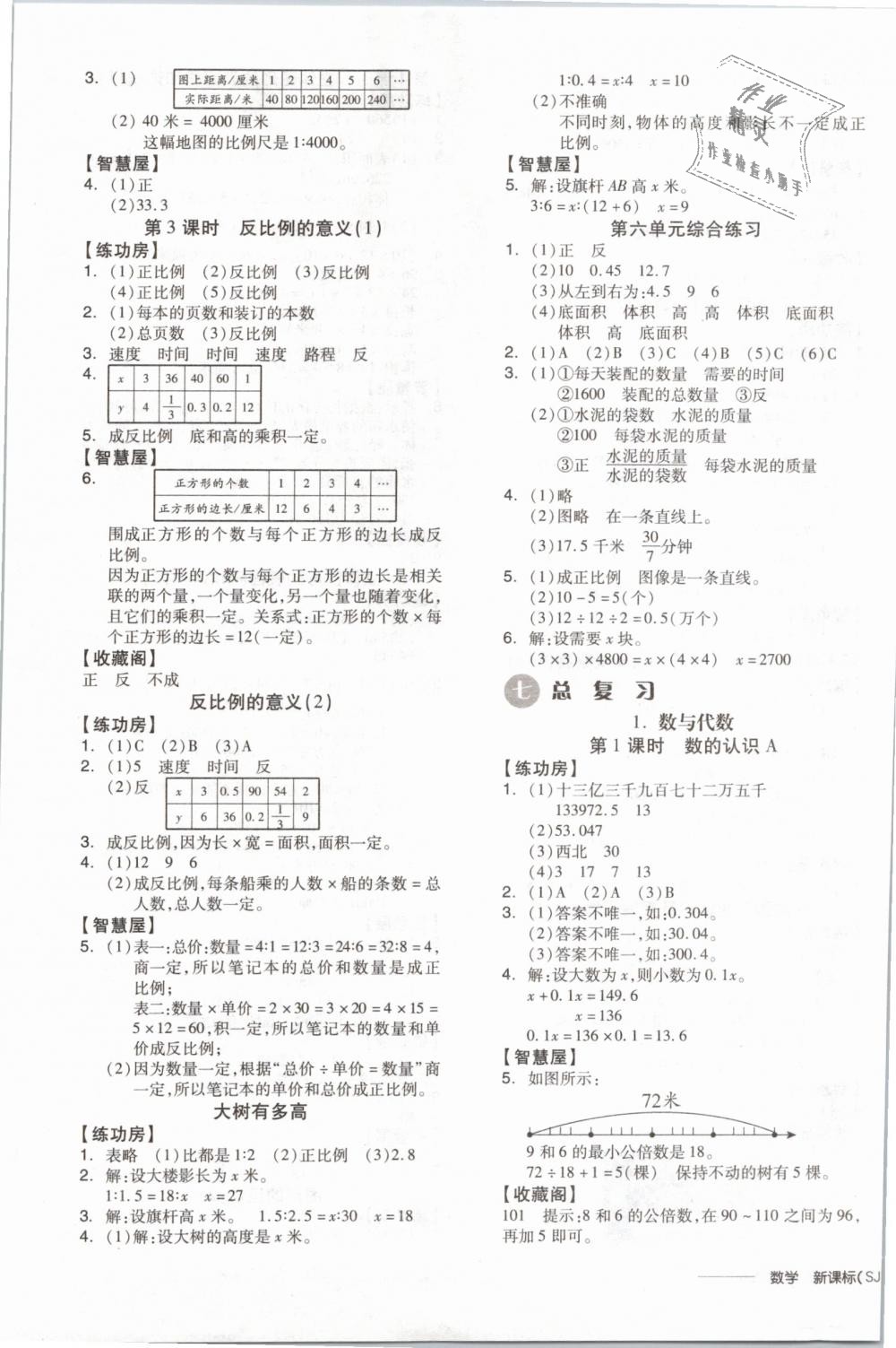 2019年全品學(xué)練考六年級(jí)數(shù)學(xué)下冊(cè)蘇教版 第5頁(yè)