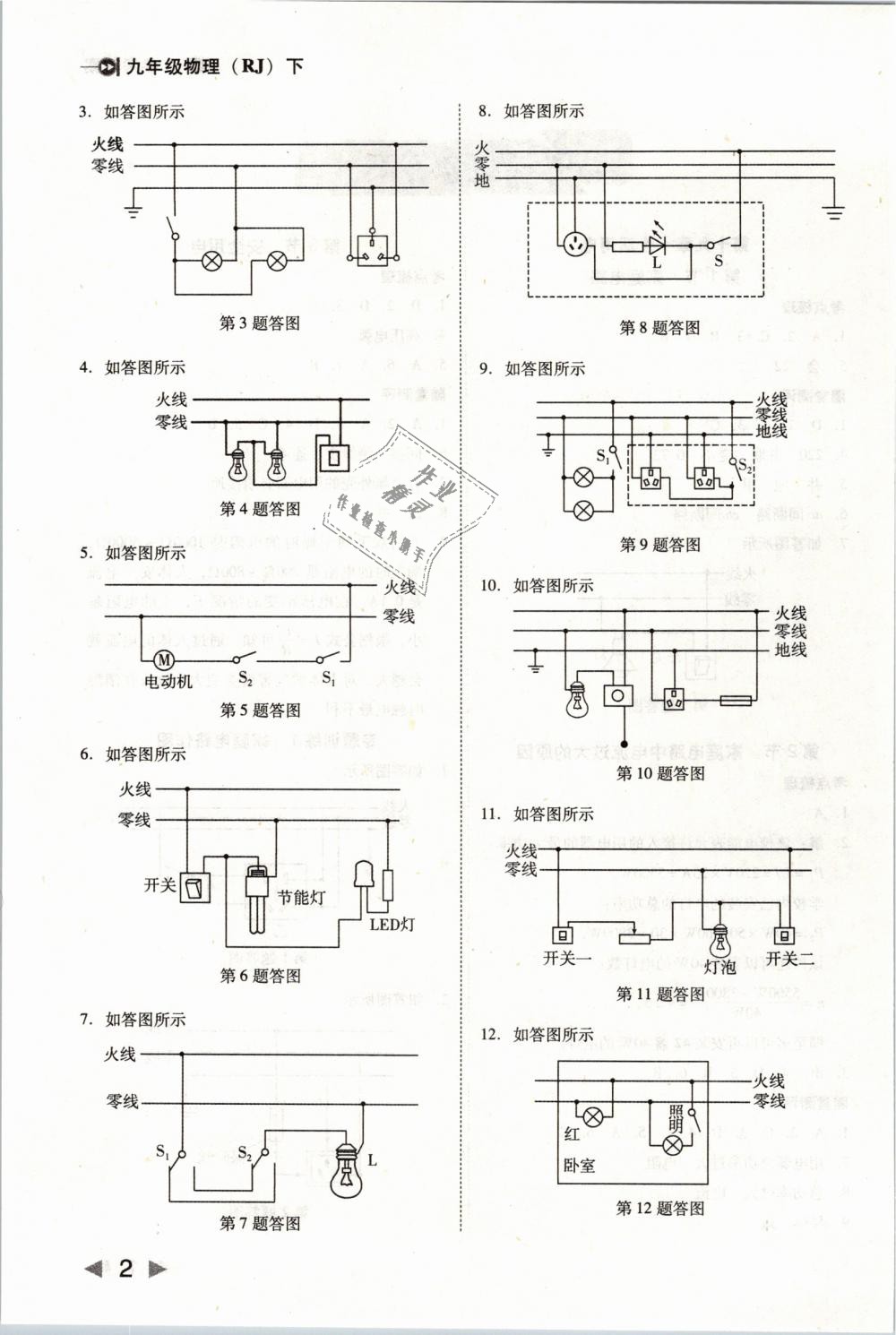 2019年胜券在握打好基础作业本九年级物理下册人教版 第2页