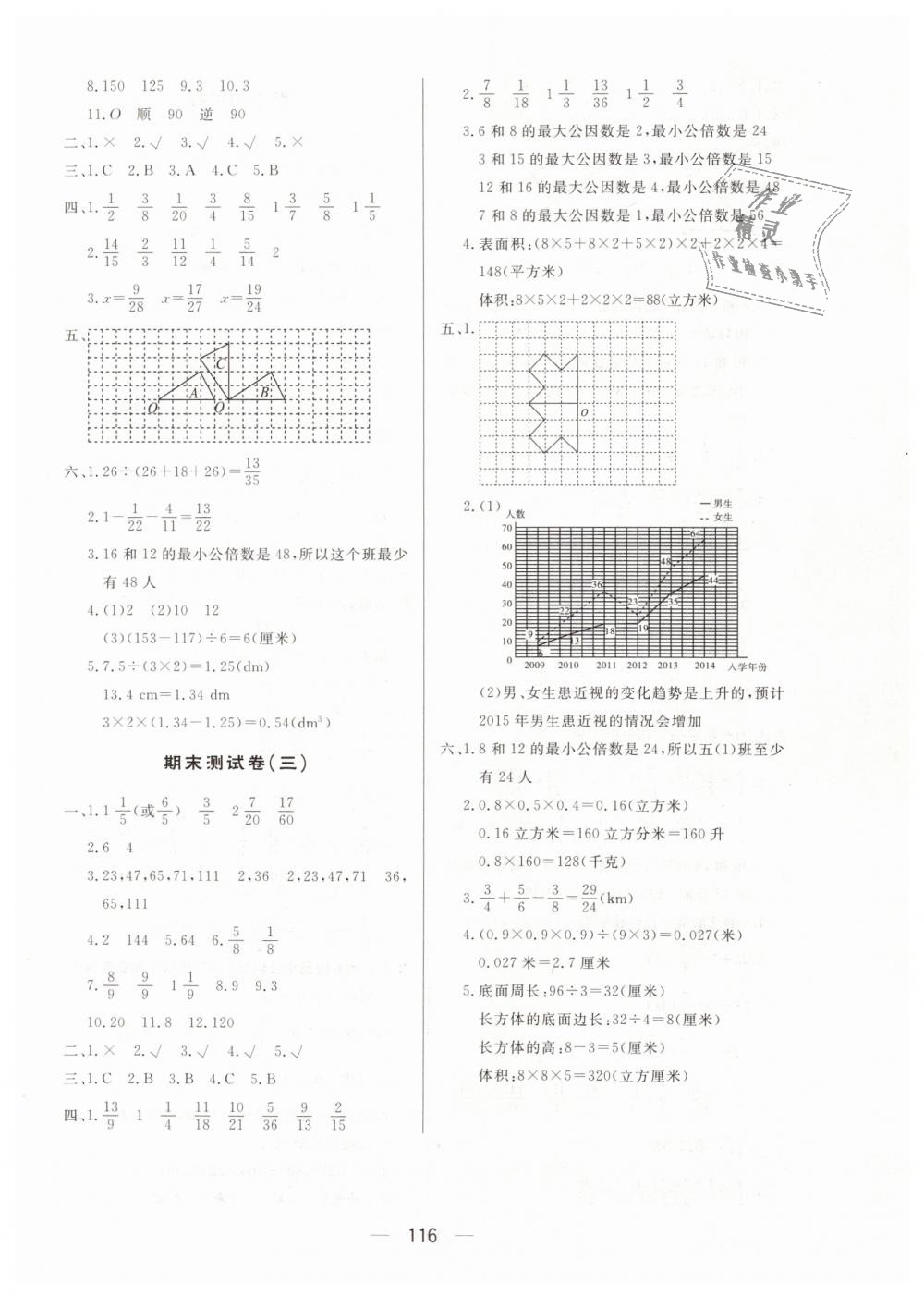 2019年簡易通五年級數(shù)學(xué)下冊人教版 第16頁