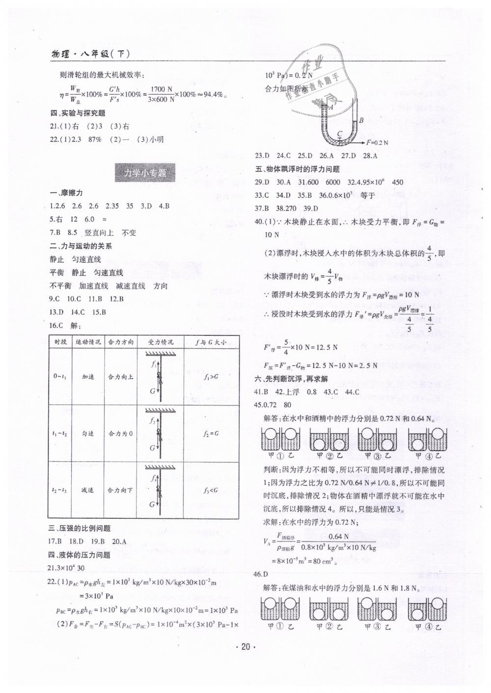 2019年理科爱好者八年级物理下册教科版 第19页