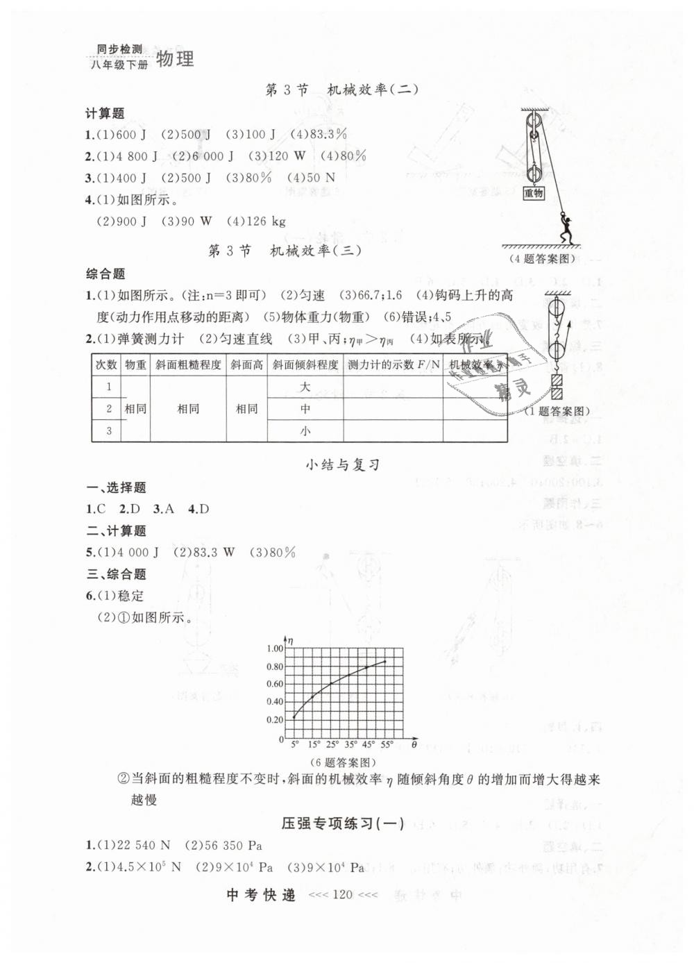 2019年中考快遞同步檢測(cè)八年級(jí)物理下冊(cè)人教版 第12頁(yè)