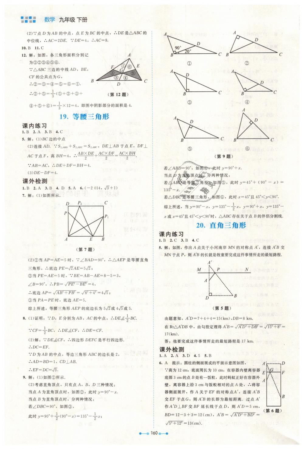 2019年伴你学九年级数学下册北师大版北京师范大学出版社 第22页