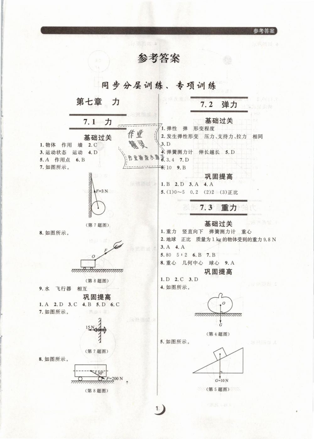 2019年點石成金金牌每課通八年級物理下冊人教版 第1頁