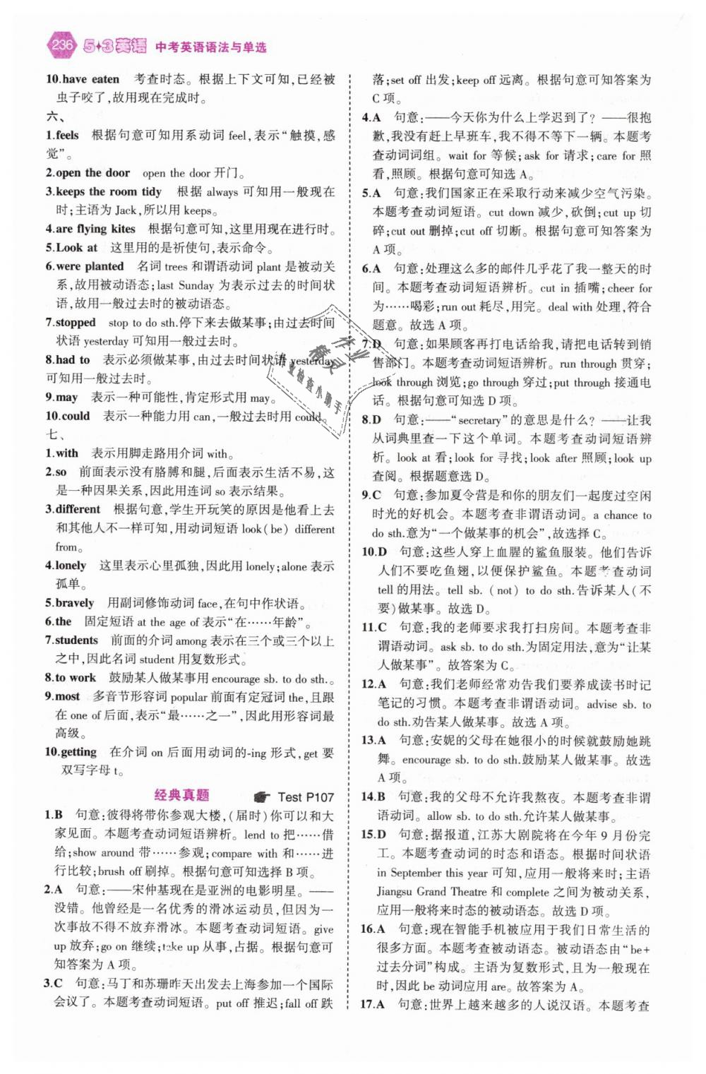 2019年53English中考英語語法與單選 第36頁