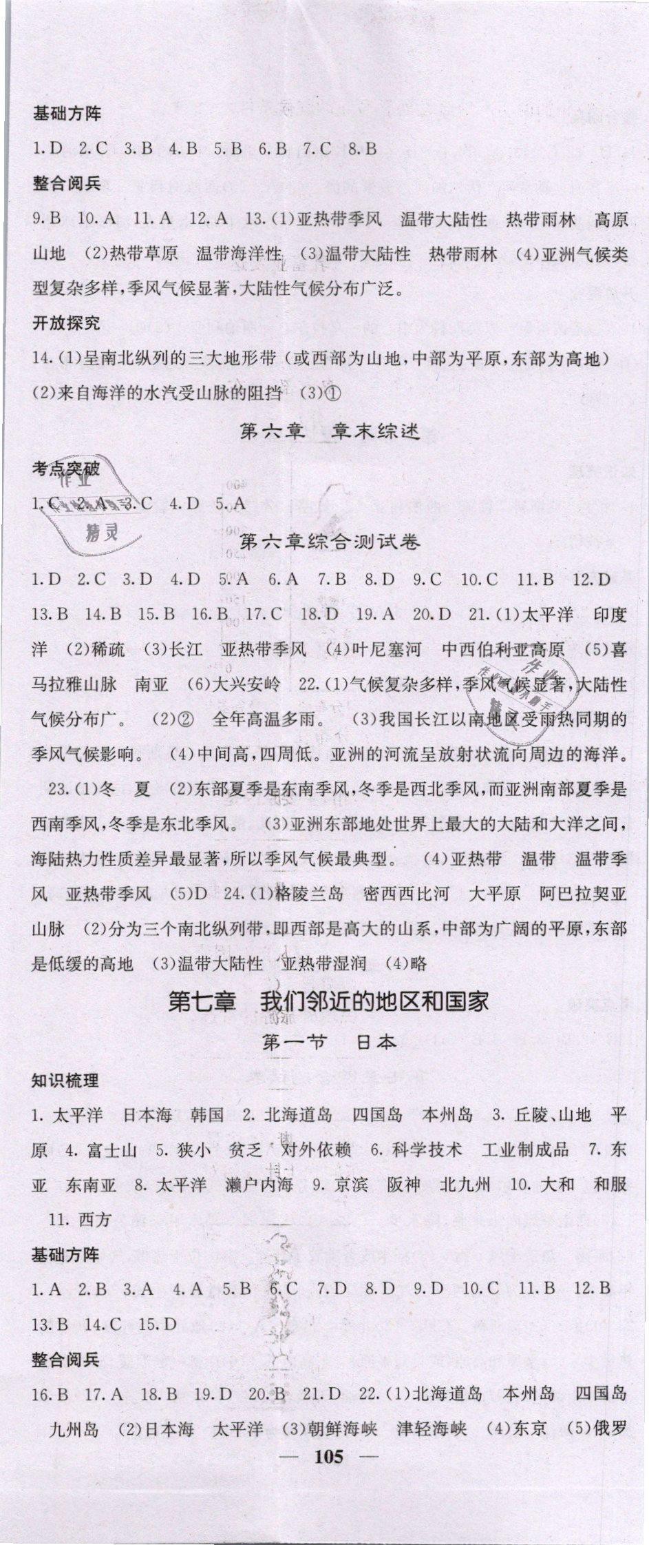 2019年課堂點(diǎn)睛七年級地理下冊人教版 第2頁