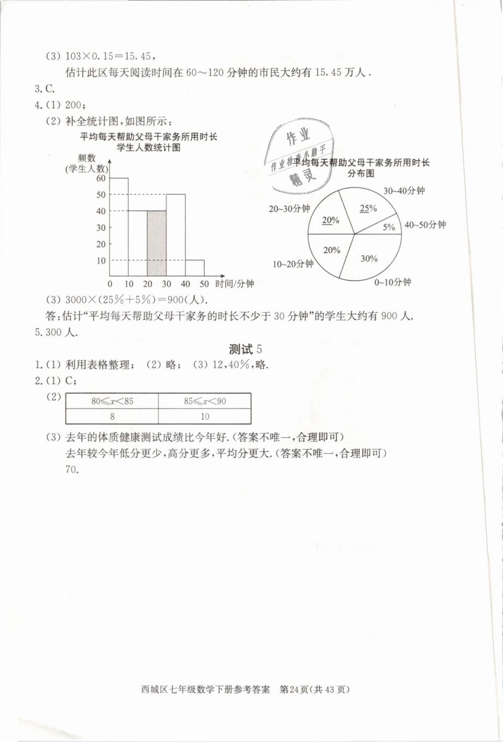 2019年學習探究診斷七年級數(shù)學下冊人教版 第24頁